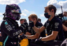 Hamilton manda en la ‘pole’ en Catalunya
