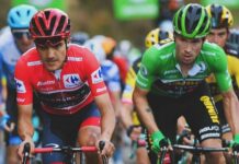 ‘Richie’ y Roglic que ahora es el líder, llegan con el mismo tiempo a la montaña
