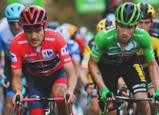 ‘Richie’ y Roglic que ahora es el líder, llegan con el mismo tiempo a la montaña