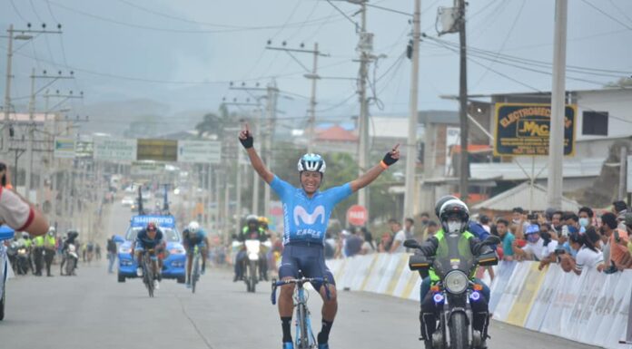 Movistar lidera la Vuelta con el carchense Cristian Toro