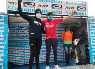 ‘Richie’ animó a los ciclistas que rodaron entre El Carmelo y Lagunas Verdes
