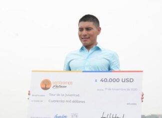 Caicedo recibió 40 mil USD para la Vuelta a la Juventud 2020