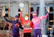 Roglic acarició el bicampeonato y ‘Richie’ lo escoltó en el podio