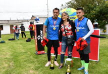 Édison y Alex Vega ganaron torneo de fútbol tenis Clowiss