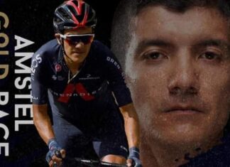 Carapaz fue puesto 28 en la Amstel Gold Race