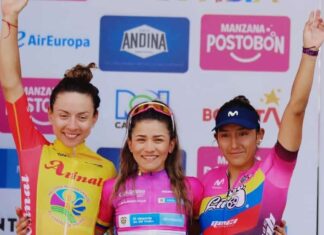 Miryam terminó en el podio en Colombia